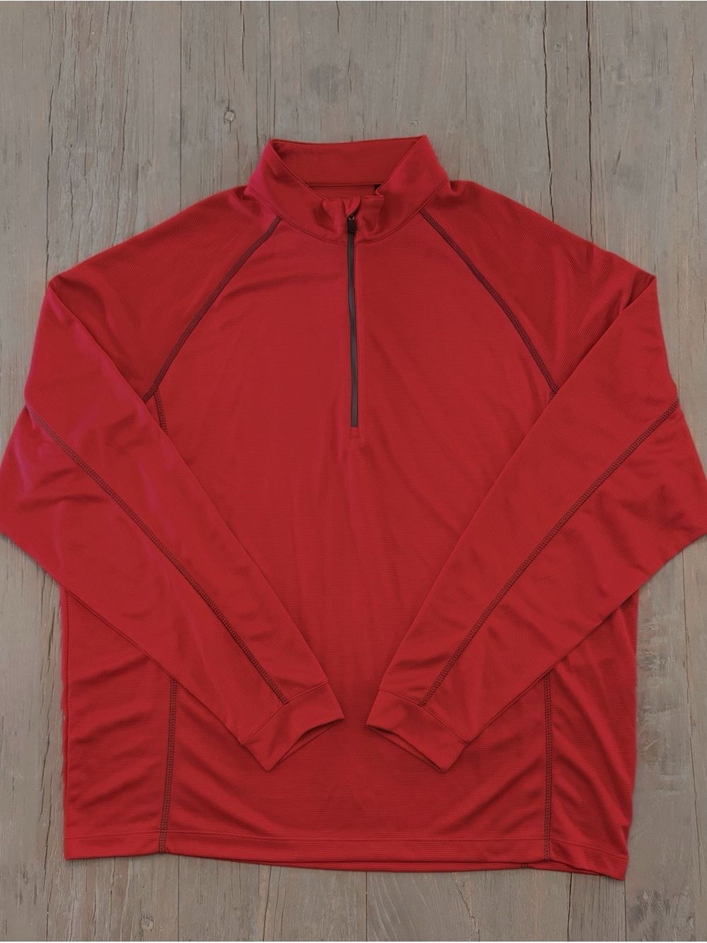 Ping Men’s Golf Performance 1/4 Zip Pullover Jacket Red/Gray Size-XL EUC